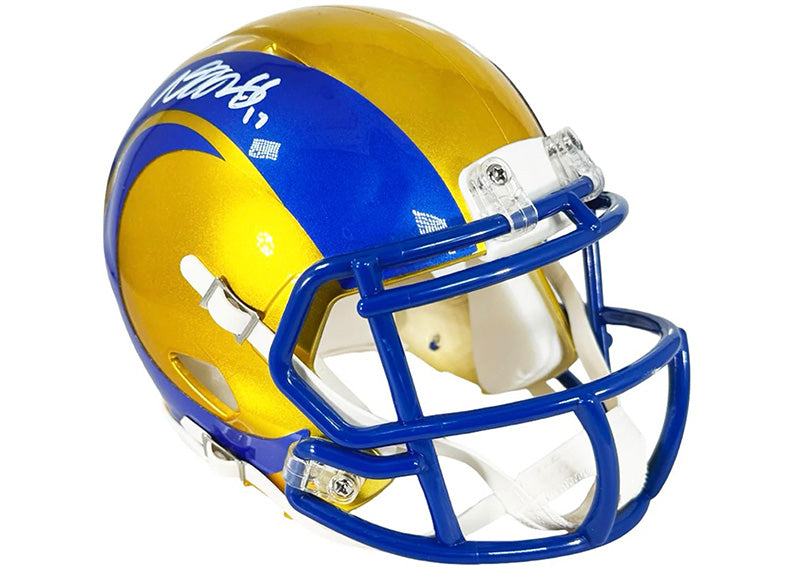 Davante Adams Signed Los Angeles Rams Flash Mini Football Helmet JSA