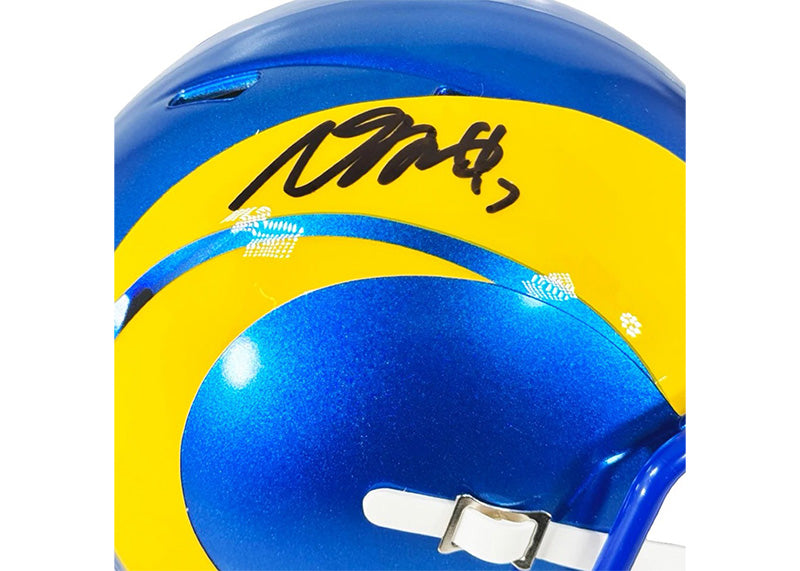 Davante Adams Signed Los Angeles Rams Speed Mini Football Helmet (JSA)