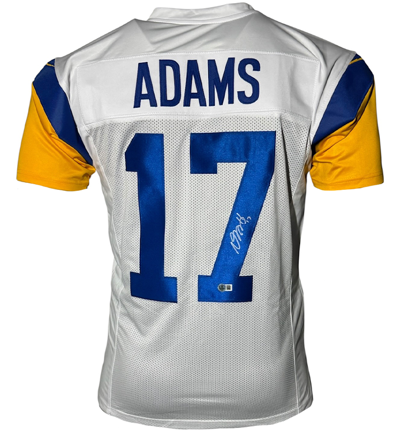 Davante Adams Signed Los Angeles White Football Jersey Beckett