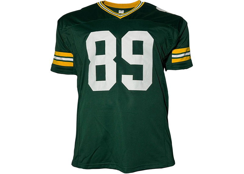 Dave Robinson Signed Green Bay Green Football Jersey JSA