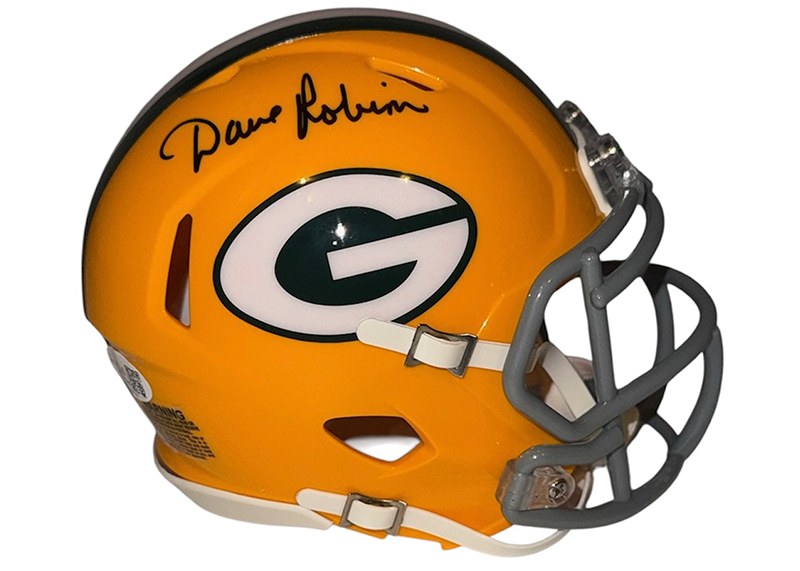 Dave Robinson Signed Green Bay Packers Speed Mini Helmet JSA