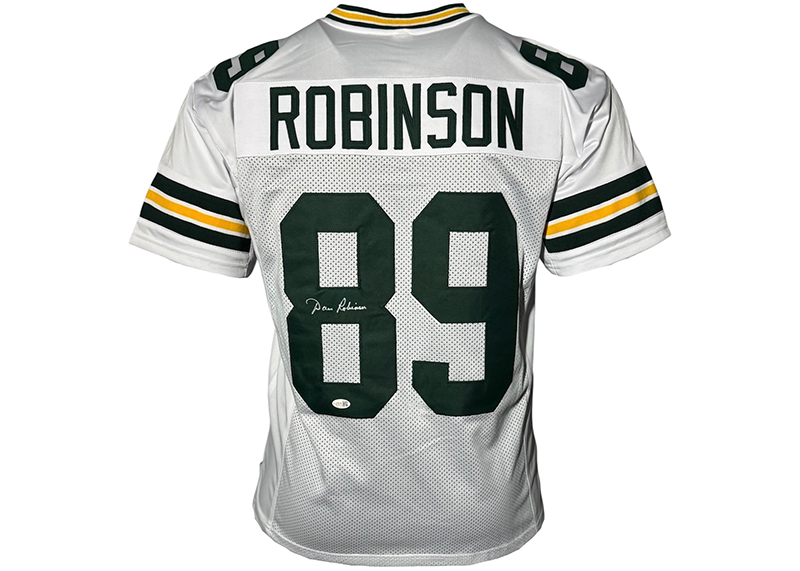 Dave Robinson Signed Green Bay White Football Jersey JSA