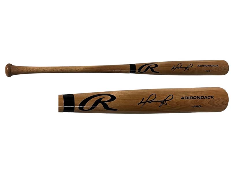 David Ortiz Autographed Rawlings Blonde Baseball Bat (JSA)