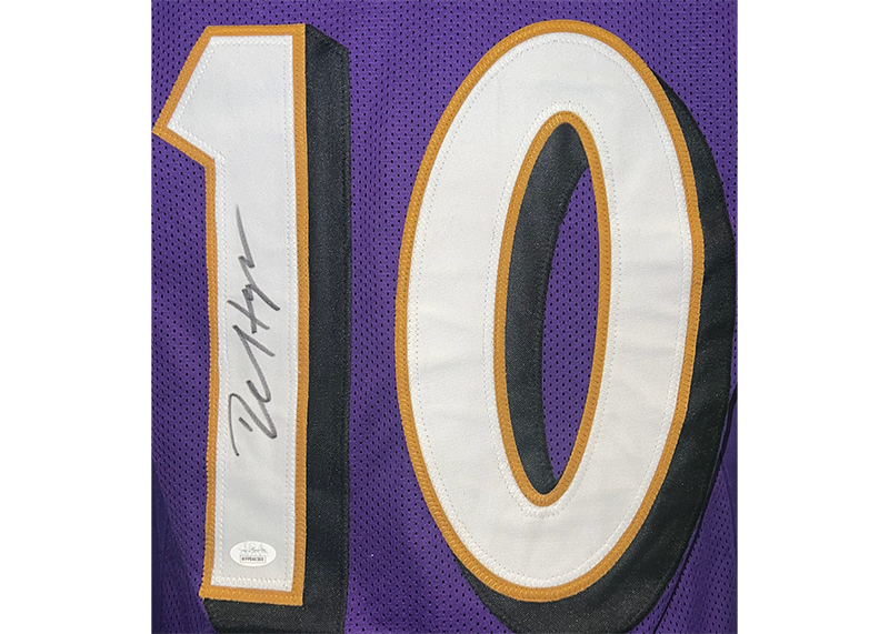 DeAndre Hopkins Signed Baltimore Purple Football Jersey JSA