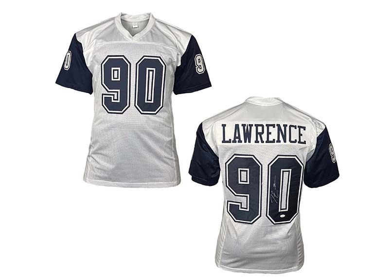 DeMarcus Lawrence Signed Custom Alternate Football Jersey JSA