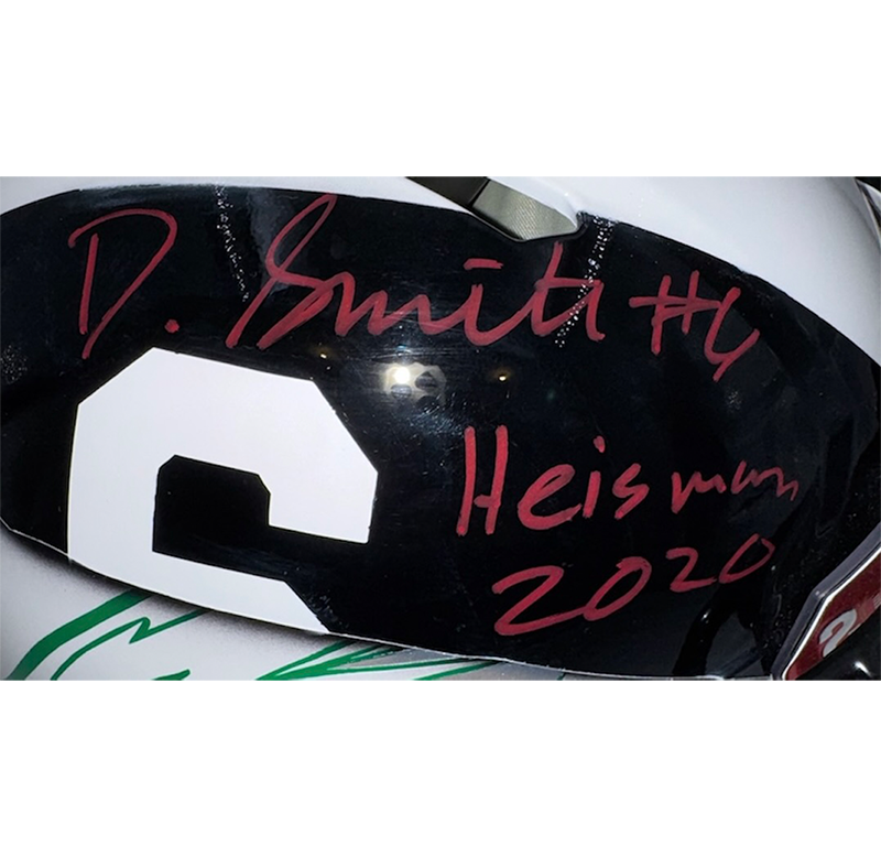 DeVonta Smith Signed Eagles Alabama Full Size Authentic Helmet Beckett