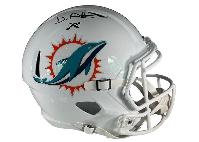 De’von Achane Signed Miami Dolphins Speed Full Size Helmet Beckett