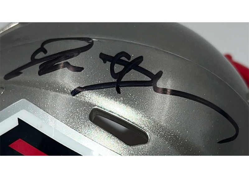 Deion Sanders Autographed Atlanta Falcons Flash Speed Mini Helmet Beckett