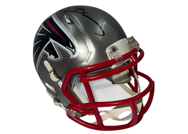 Deion Sanders Autographed Atlanta Falcons Flash Speed Mini Helmet Beckett