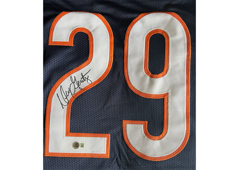 Dennis Gentry Signed Blue Football Jersey Beckett