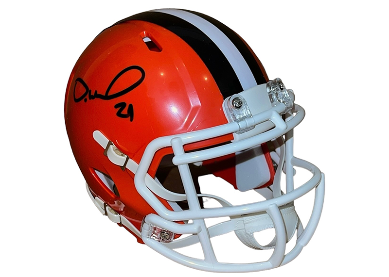 Denzel Ward Signed Cleveland Browns Full Size Helmet JSA