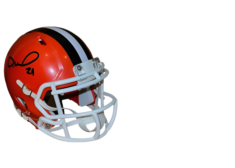 Denzel Ward Signed Cleveland Browns Full Size Helmet JSA