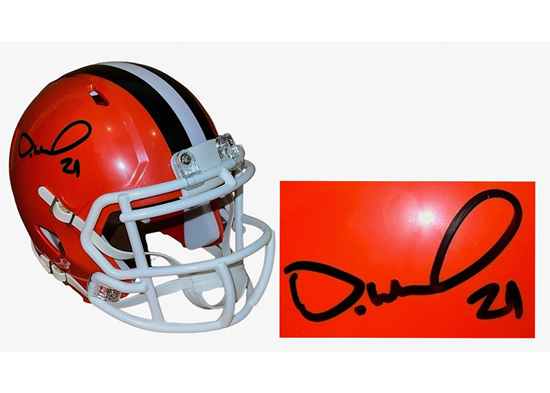 Denzel Ward Signed Cleveland Browns Full Size Helmet JSA