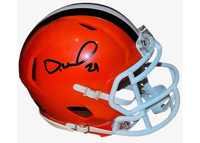 Denzel Ward Signed Cleveland Browns Full Size Helmet JSA