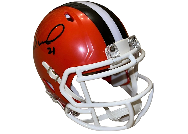 Denzel Ward Signed Cleveland Browns Mini Helmet JSA