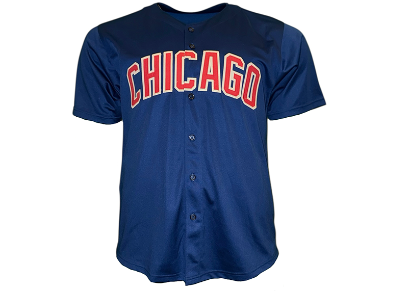 Derrek Lee Signed Chicago Blue Baseball Jersey JSA