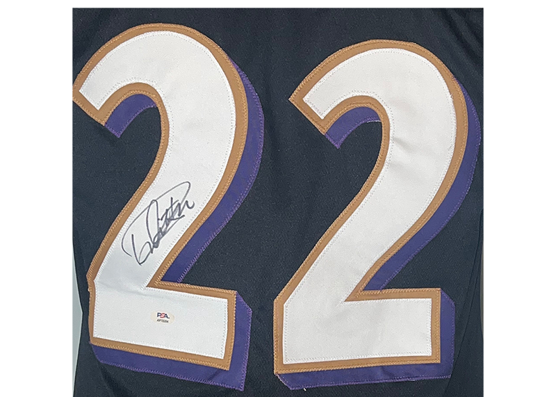 Derrick Henry Signed Baltimore Black Football Jersey (PSA)