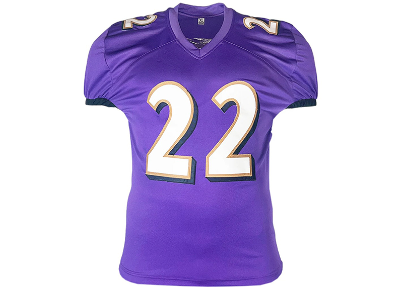 Derrick Henry Signed Baltimore Purple Football Jersey (PSA)