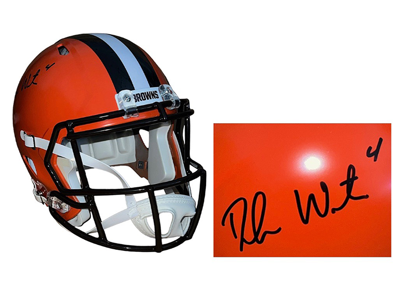 Deshaun Watson Signed Cleveland Browns Speed Full-Size Helmet Beckett