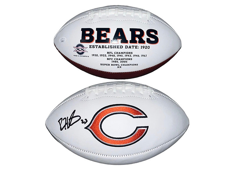 Devin Hester Signed Chicago Bears Football Logo JSA