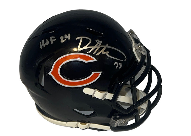 Devin Hester Signed Chicago Bears Speed Mini Helmet JSA HOF 24 Inscription