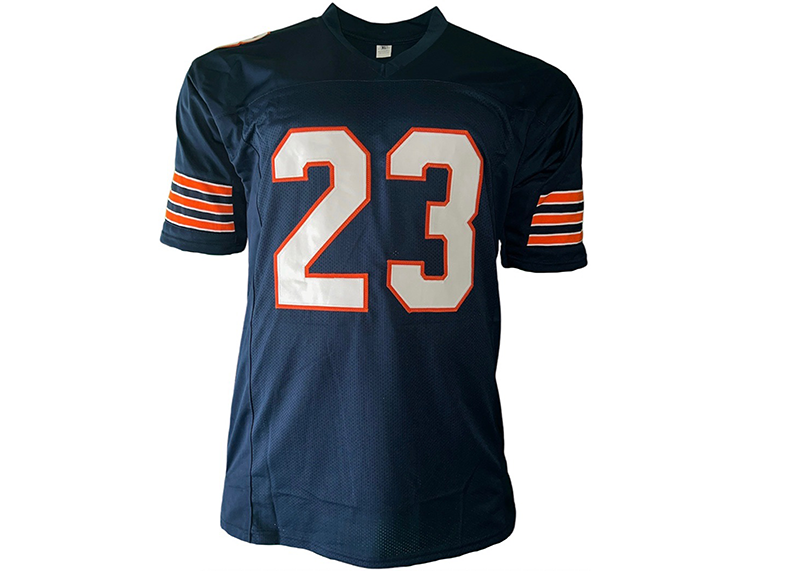 Devin Hester Signed Chicago blue Football Jersey JSA