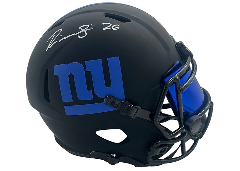 Devin Singletary Signed New York Giants Eclipse Full Helmet Beckett