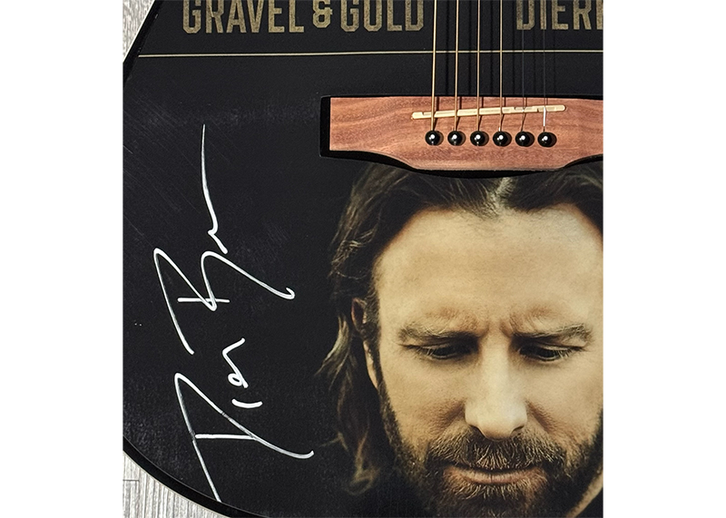 Dierks Bentley Signed Epiphone Acoustic Guitar Gravel & Gold JSA