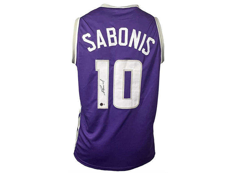 Domantas Sabonis Signed Sacramento Custom Purple Basketball Jersey (Beckett)