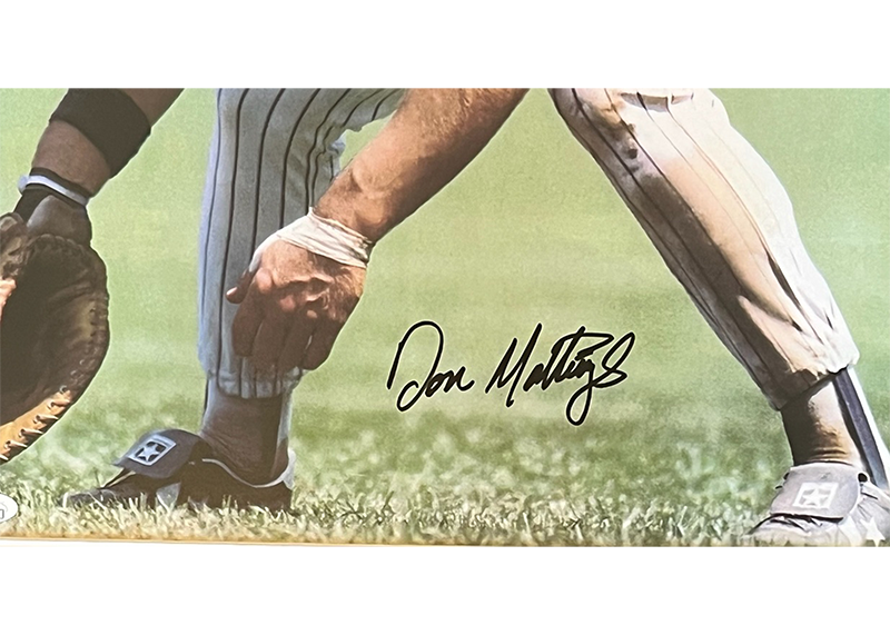 Don Mattingly Signed 27x24 Framed Photo – Yankees – Autographed JSA