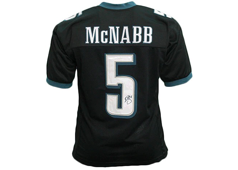 Donovan McNabb Signed Philadelphia Black Football Jersey JSA