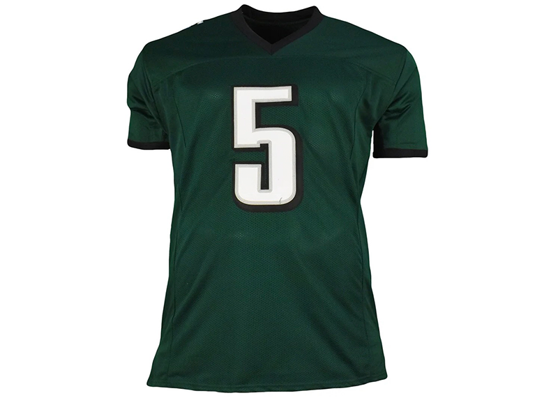 Donovan McNabb Signed Philadelphia Green Football Jersey JSA