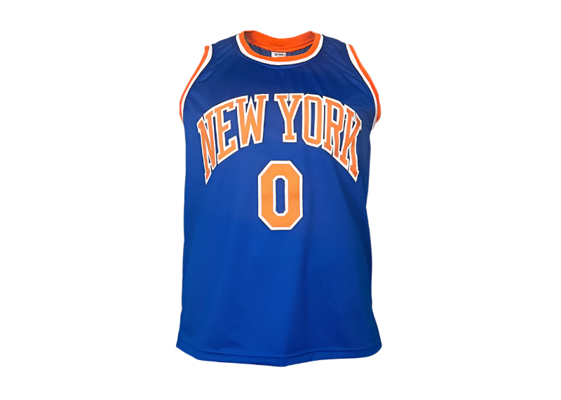 Donte Divincenzo Signed Custom New York Blue Basketball Jersey (Beckett)