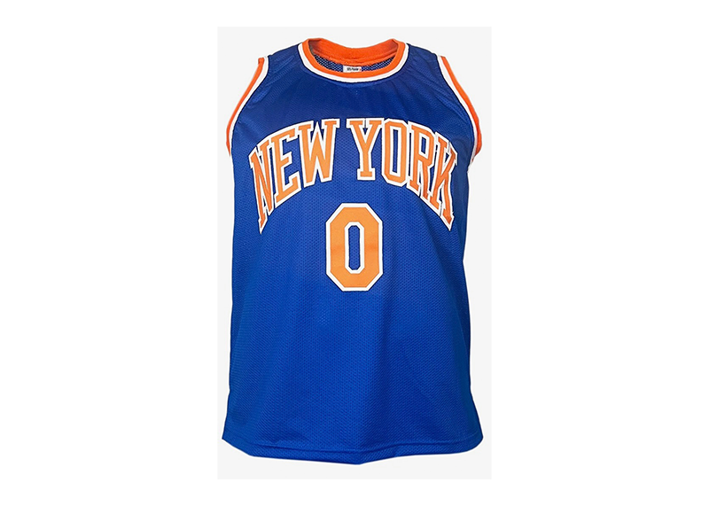 Donte Divincenzo Signed Custom New York Blue Basketball Jersey (Beckett)