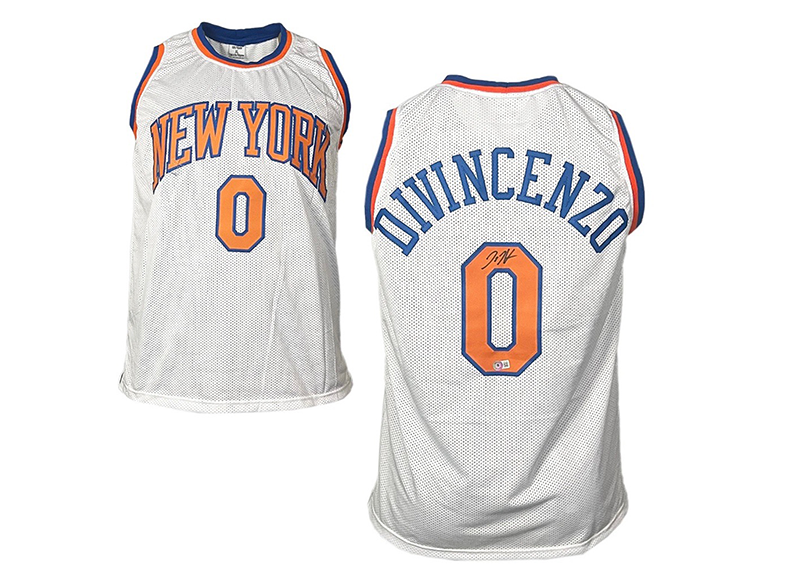 Donte Divincenzo Signed New York White Basketball Jersey (Beckett)