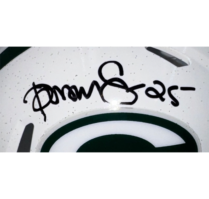 Dorsey Levens Signed Green Bay Packers ALT Mini Helmet JSA