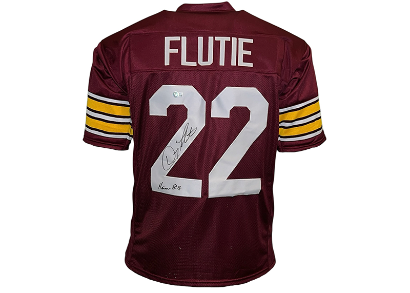 Doug Flutie Signed Boston College Red Football Jersey Beckett