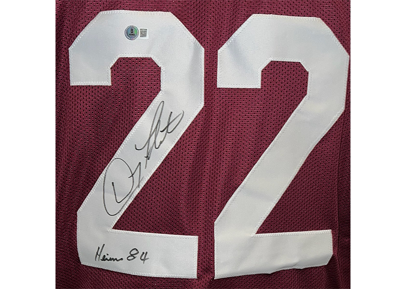 Doug Flutie Signed Boston College Red Football Jersey Beckett