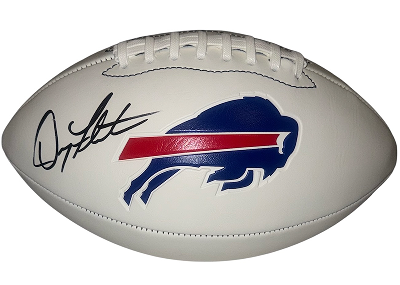 Doug Flutie Signed Buffalo Bills Logo Football JSA