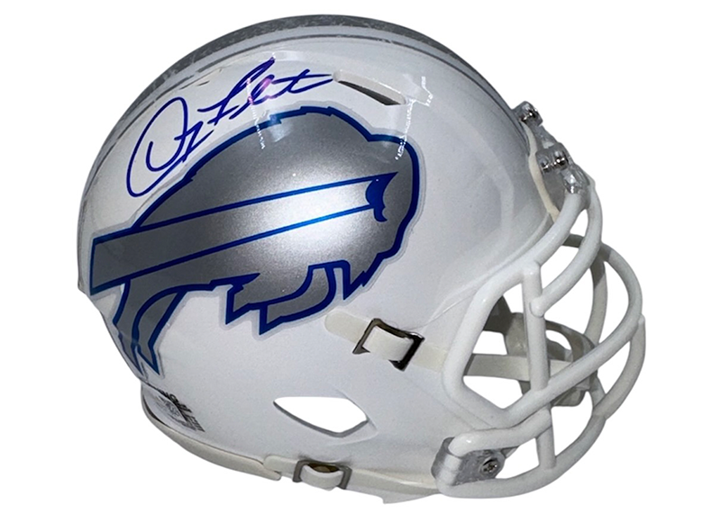 Doug Flutie Signed Buffalo Bills Riddell Rivalries Mini Helmet JSA