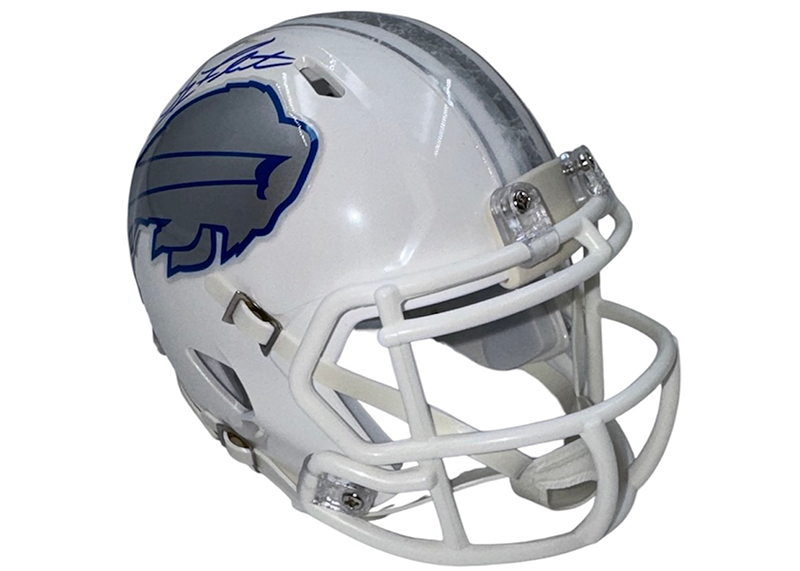 Doug Flutie Signed Buffalo Bills Riddell Rivalries Mini Helmet JSA