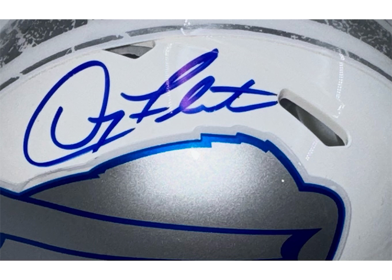 Doug Flutie Signed Buffalo Bills Riddell Rivalries Mini Helmet JSA