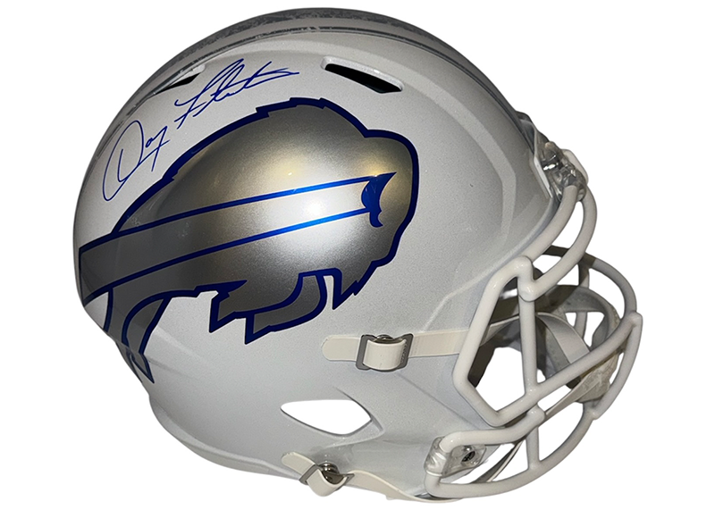 Doug Flutie Signed Buffalo Bills Rivalries Full Size Speed Helmet JSA
