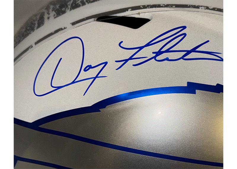 Doug Flutie Signed Buffalo Bills Rivalries Full Size Speed Helmet JSA