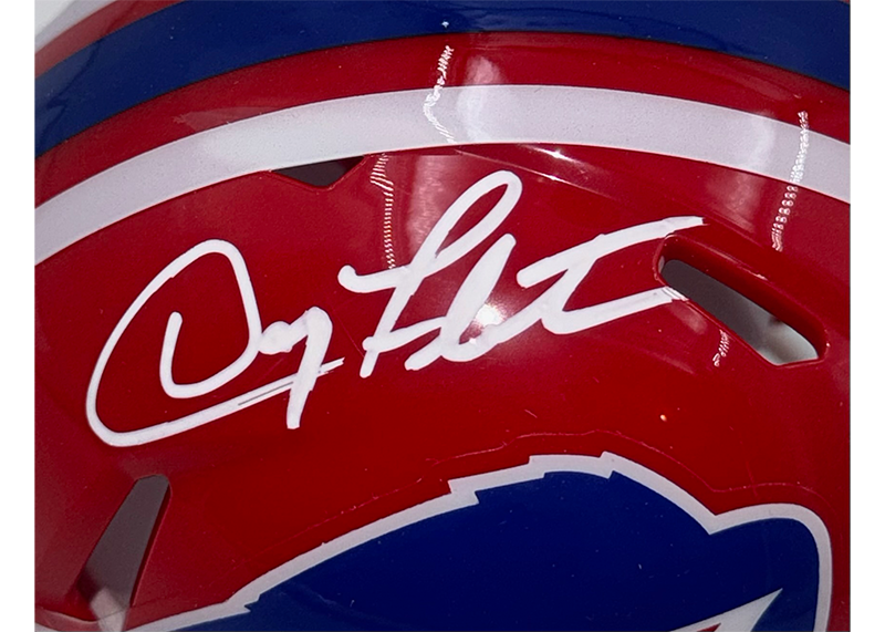 Doug Flutie Signed Buffalo Bills Speed Mini Helmet 1987-2001 Throwback JSA