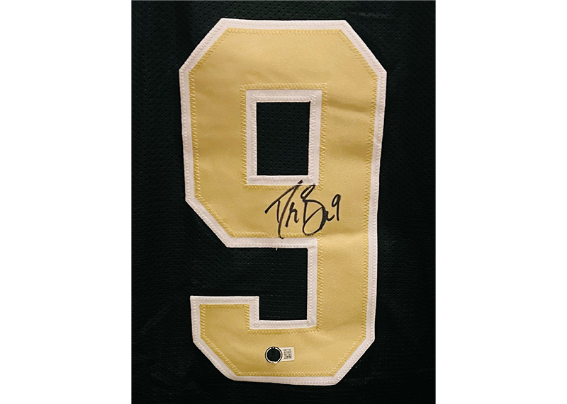 Drew Brees Autographed Black Custom Football Jersey Beckett