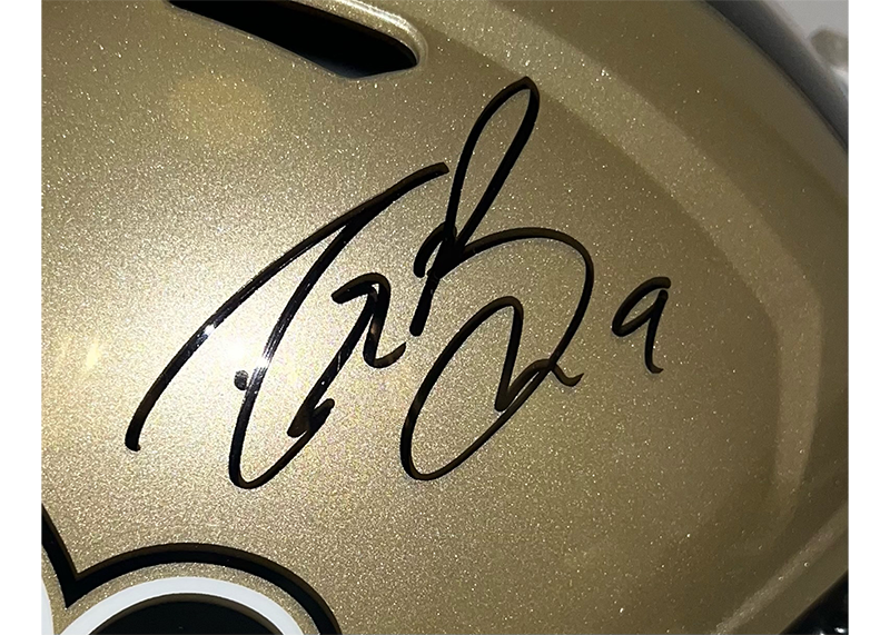 Drew Brees Autographed New Orleans Saints Full Size Speed Replica Helmet Beckett
