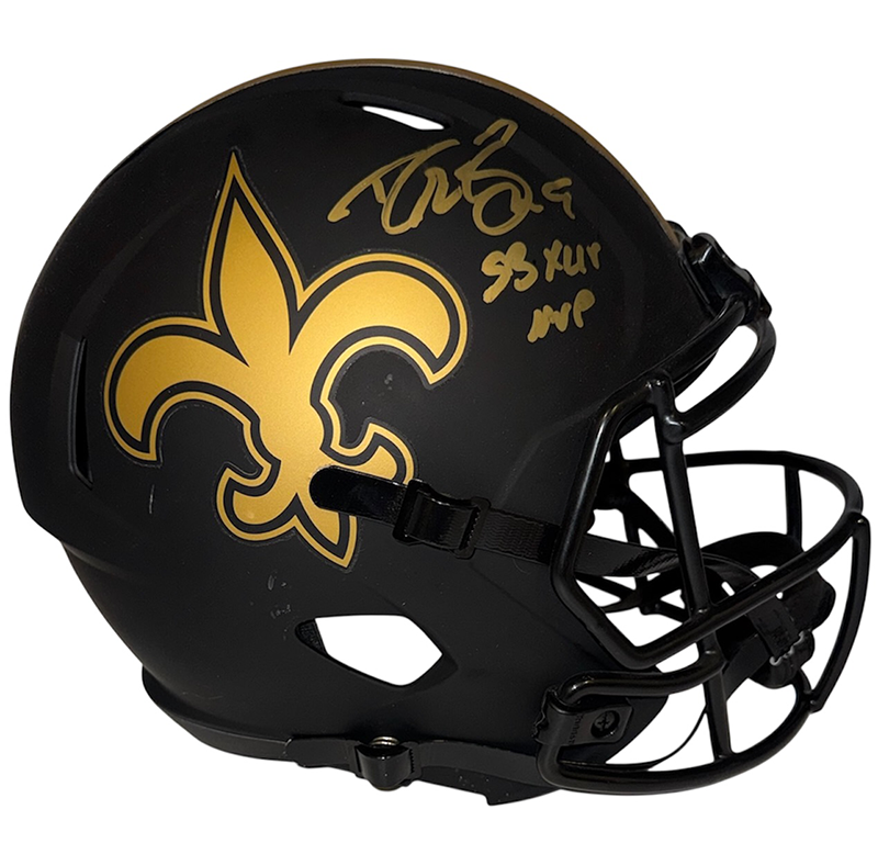Drew Brees Signed New Orleans Saints Eclipse Full Size Helmet SB XLIV MVP Beckett