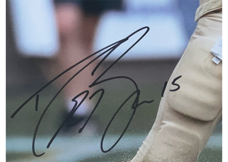 Drew Brees Signed Purdue Boilermakers Framed Photo 29x23 Schwartz