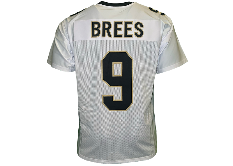 Drew Brees Unsigned New Orleans White Football Jersey